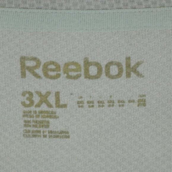 Reebok Men's 3XL Blue & Gray Crewneck Short Sleeve Activewear Tech Tee - Picture 7 of 7